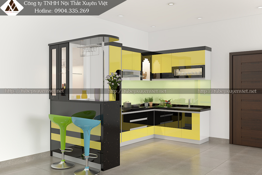 Mẫu tủ bếp đẹp hiện đại bằng nhựa nhà chú Hùng - Quận 7, TPHCM Mẫu tủ bếp đẹp hiện đại bằng nhựa nhà chú Hùng - Quận 7, TPHCM