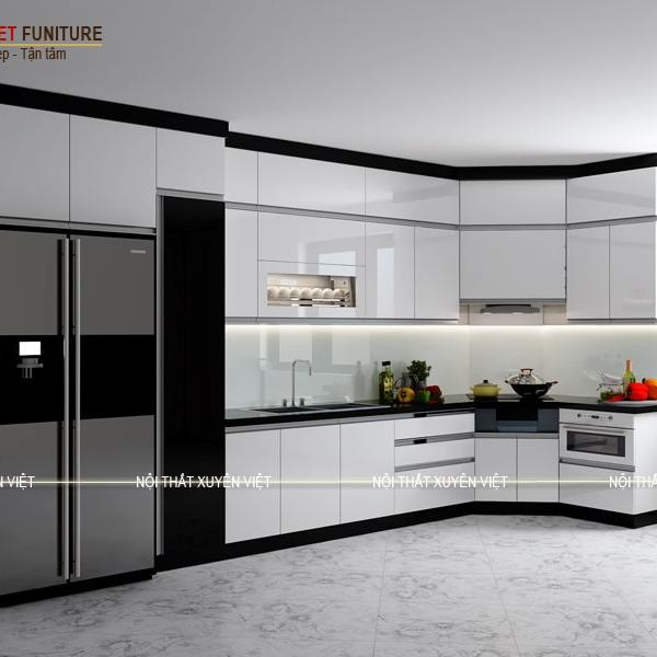 Tủ bếp màu trắng: Thiết kế tủ bếp màu trắng là sự lựa chọn hoàn hảo cho những ai yêu thích sự sáng tạo và tinh tế. Hình ảnh của chiếc tủ bếp này sẽ cho bạn nhiều ý tưởng và cảm hứng để trang trí căn bếp của mình đấy!