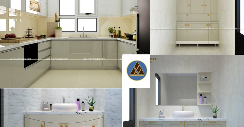 Com tủ bếp - tủ lavabo - tủ đồ cô Yến - Hoàng Đạo Thúy