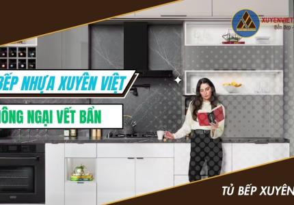 Tủ Bếp nhựa Xuyên Việt - Không ngại vết bẩn