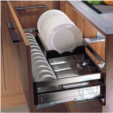 Giá bát đĩa cho tủ bếp thông minh hiện đại
