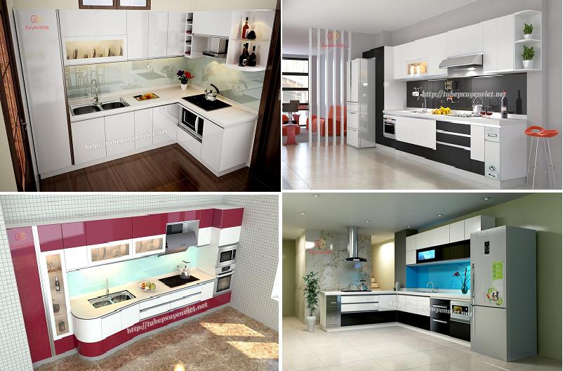 Các thiết kế tủ bếp cho căn bếp nhỏ trở nên rộng rãi hơn