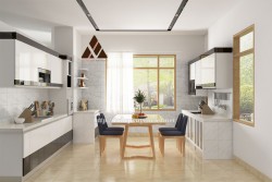 Tủ bếp đẹp bằng nhựa nhà chị Hiền - Gia Lâm XV30916