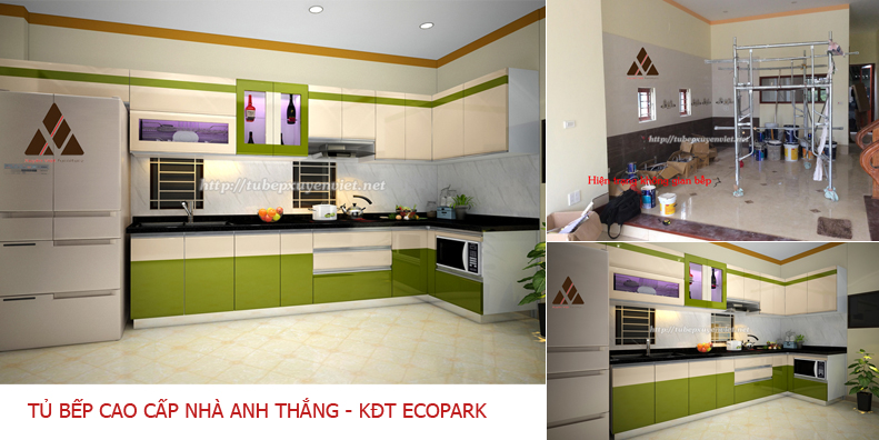 Tủ bếp cao cấp nhà anh Thắng - KĐT Ecopark