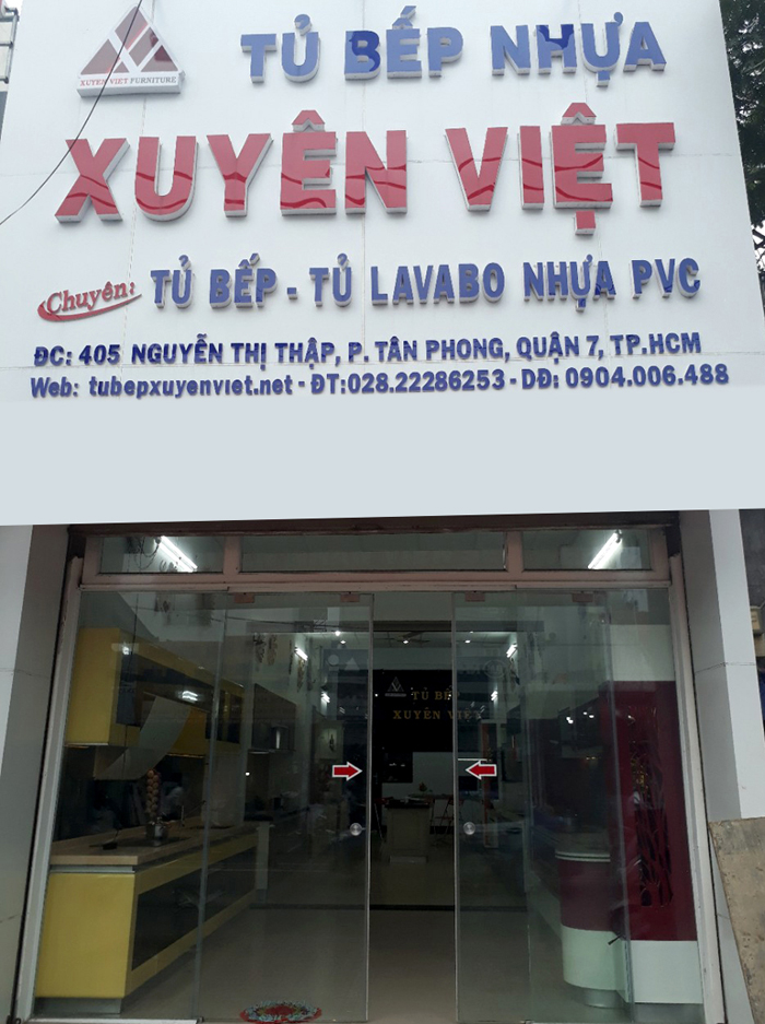 Tủ bếp nhựa PVC Xuyên Việt tại Hồ Chí Minh