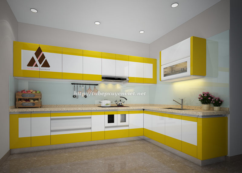 Vàng - gam màu cho những căn bếp hiện đại ảnh 6