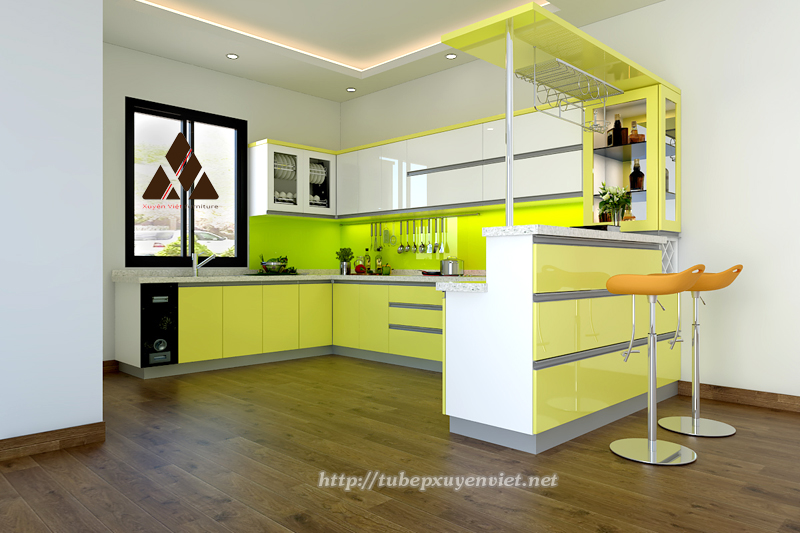 Vàng - gam màu cho những căn bếp hiện đại ảnh 7