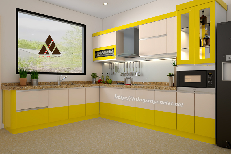 Vàng - gam màu cho những căn bếp hiện đại ảnh 8